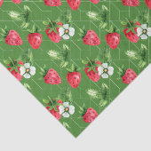 Rote Sternbeeren, weiße Blume Seidenpapier (Ausschnitt)