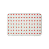 Rote Sterne Badematte (Vorderseite)