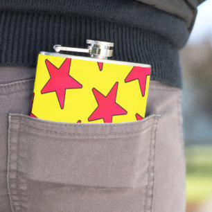 Rote Sterne Flachmann