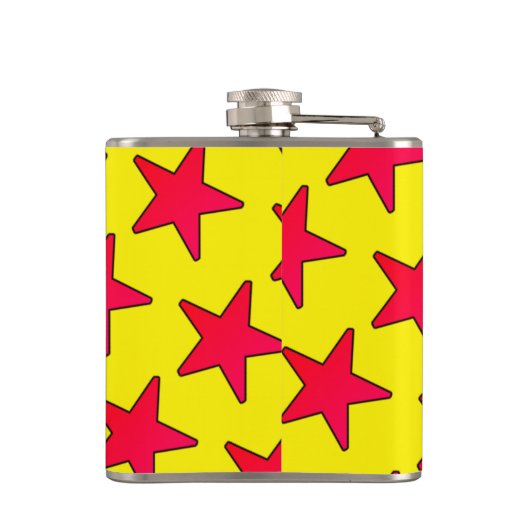 Rote Sterne Flachmann (Rückseite)