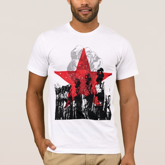 Rote Sterne Gasmaske! Ernesto Che Guevara T - Shir T-Shirt (Vorderseite)