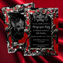 Rote Sterne Magische Nacht Maskenball-Party Hallow