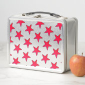 Rote Sterne Metall Brotdose (Beispiel)