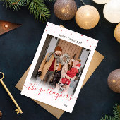 Rote Sterne Name in Script Weihnachten Foto