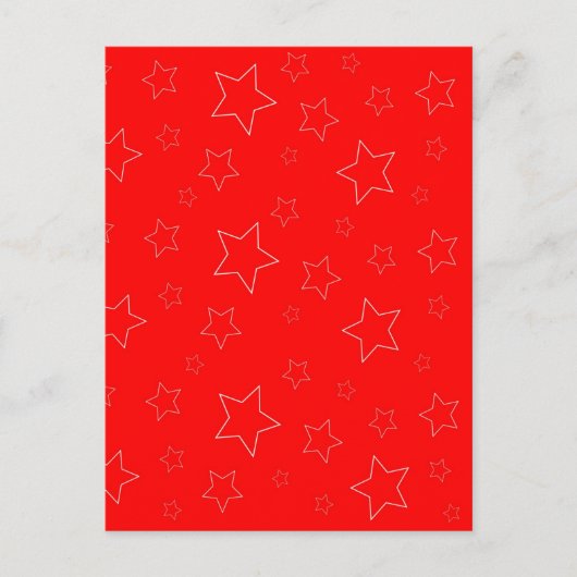 Rote Sterne Postkarte (Vorderseite)
