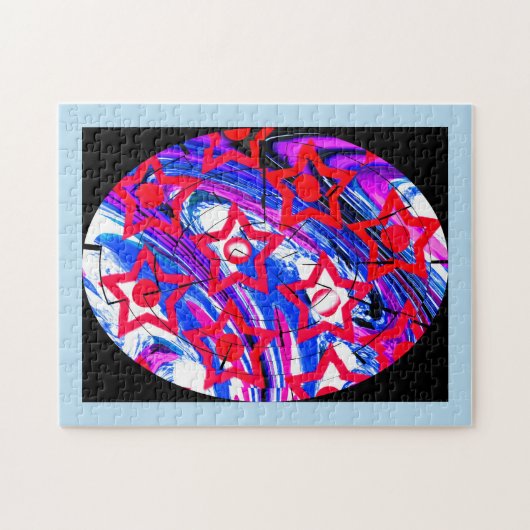 Rote Sterne Puzzle (Horizontal)
