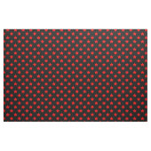 Rote Sterne schwarzer Hintergrund Textil Stoff (Yard (91,4 cm))