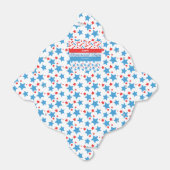 Rote Sterne Sprinkles Memorial Day Event Party Geschenkschachtel (Ungefaltet)