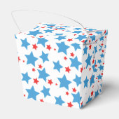 Rote Sterne Sprinkles Memorial Day Event Party Geschenkschachtel (Rückseite)