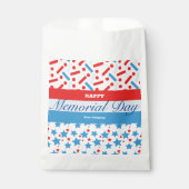 Rote Sterne Sprinkles Memorial Day Event Party Geschenktütchen (Vorderseite)