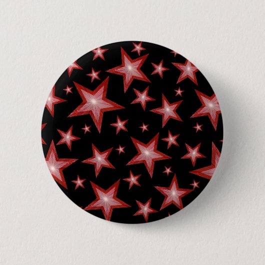 Rote Sterne-Taste Abzeichen schwarz Button (Vorderseite)