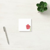 Rote Sternenblume Blank Post-it Klebezettel (Büro)