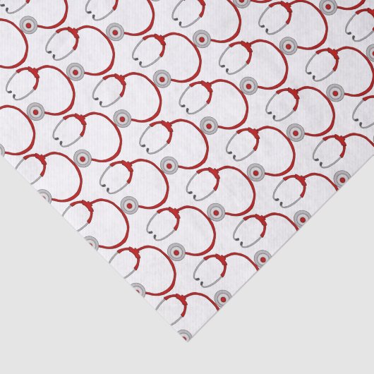 Rote Stethoskop-Krankenschwester Seidenpapier (Ausschnitt)