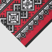 Rote Stickerei Seidenpapier (Ausschnitt)