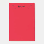 Rote Sticky Notes-Erinnerung Post-it Klebezettel (Vorderseite)