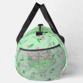 Rote Stiefmütterchen grüne Schüssel und Hintergrun Duffle Bag (Rechts)
