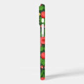 Rote Stiefmütterchen, Vögel und Schmetterlinge Case-Mate iPhone Hülle (Rückseite / Links)