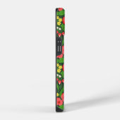 Rote Stiefmütterchen, Vögel und Schmetterlinge iPhone Hülle (Rechte Seite)