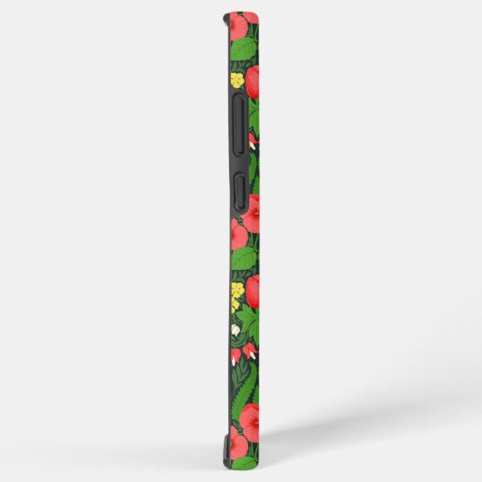 Rote Stiefmütterchen, Vögel und Schmetterlinge Samsung Galaxy Hülle (Rechte Seite)