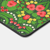 Rote Stiefmütterchen, Vögel und Schmetterlinge Schreibtischunterlage (Ecke)