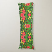 Rote Stiefmütterchen, Vögel und Schmetterlinge Seitenschläferkissen (Vorderseite Vertikal)