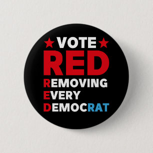 Rote Stimme entfernt jeden Demokraten Button