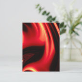 Rote Straße - Moderne Abstrakt Postkarte (Stehend Vorderseite)