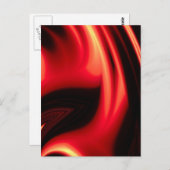 Rote Straße - Moderne Abstrakt Postkarte (Vorne/Hinten)