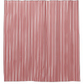 rote Streifen 2 Duschvorhang (Vorderseite)