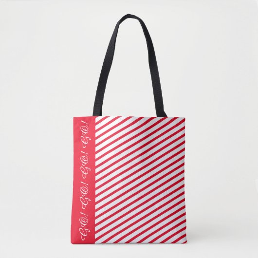 Rote Streifen-Accessoire-Tasche / Benutzerdefinier Tasche (Vorderseite)