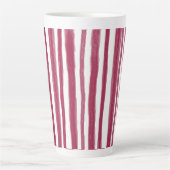 Rote Streifen Bordeaux  Milchtasse (Vorderseite)