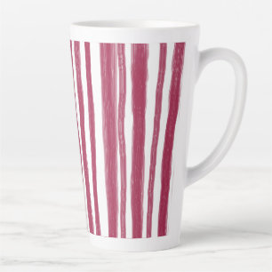 Rote Streifen Bordeaux Milchtasse