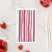 Rote Streifen Bordeaux  Serviette (Beispiel)