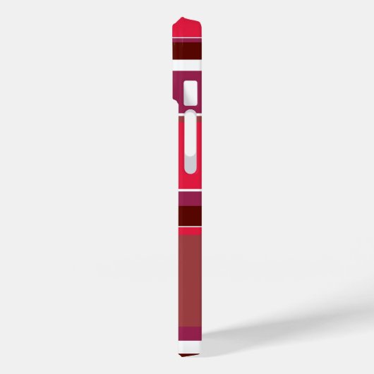 Rote Streifen Case-Mate iPhone Hülle (Rückseite / Links)