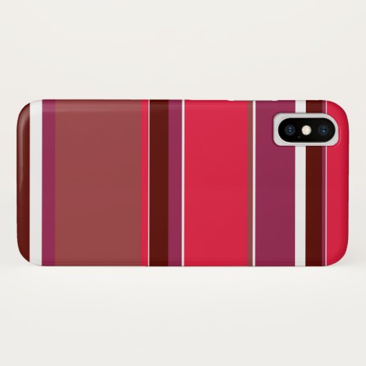 Rote Streifen Case-Mate iPhone Hülle (Rückseite (Horizontal))