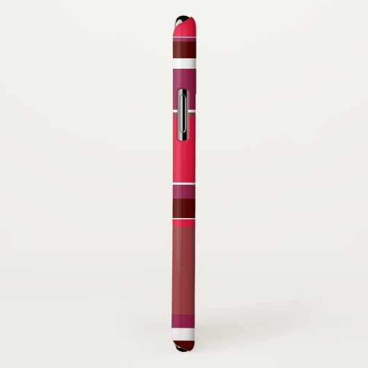 Rote Streifen Case-Mate iPhone Hülle (Hinten/Rechts)