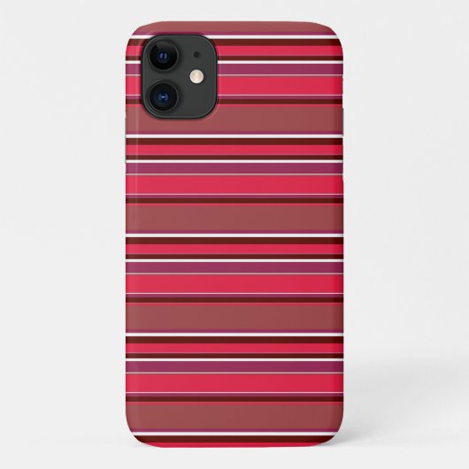 Rote Streifen Case-Mate iPhone Hülle (Rückseite)