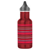 Rote Streifen Edelstahlflasche (Links)