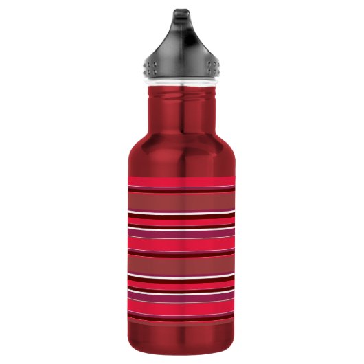 Rote Streifen Edelstahlflasche (Rechts)