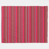 Rote Streifen Fleecedecke (Vorderseite (Horizontal))