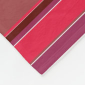 Rote Streifen Fleecedecke (Ecke)