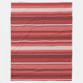 Rote Streifen Fleecedecke (Vorderseite)