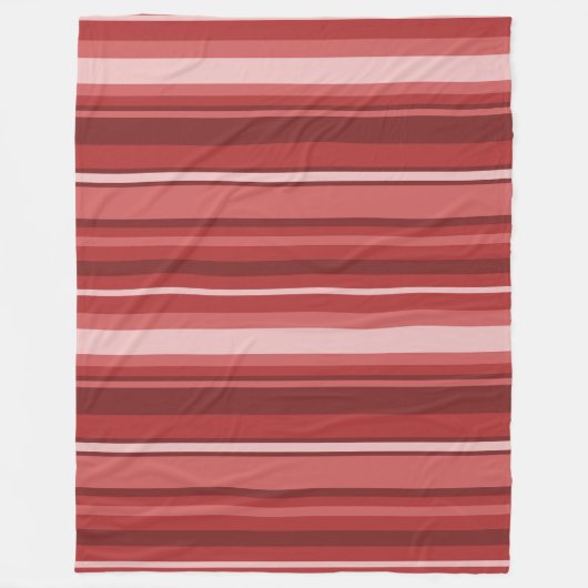 Rote Streifen Fleecedecke (Vorderseite)
