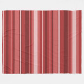 Rote Streifen Fleecedecke (Vorderseite (Horizontal))