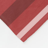 Rote Streifen Fleecedecke (Ecke)