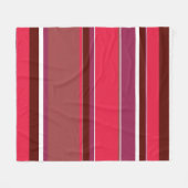Rote Streifen Fleecedecke (Vorderseite (Horizontal))
