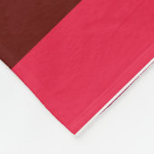 Rote Streifen Fleecedecke (Ecke)