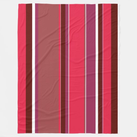 Rote Streifen Fleecedecke (Vorderseite)