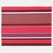 Rote Streifen Fleecedecke (Vorderseite (Horizontal))