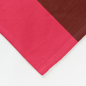 Rote Streifen Fleecedecke (Ecke)